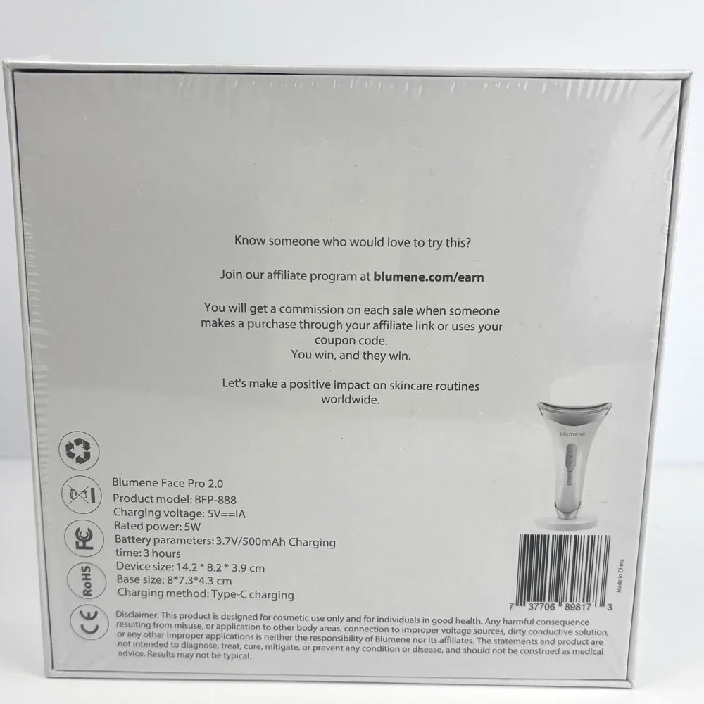 Blumene Face Pro 2.0 Lifting Firming Depuffing & Anti-Wrinkle Tool Sealed BFP888